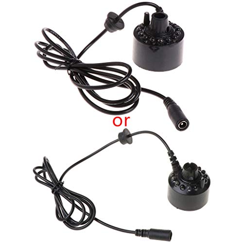 BOGEEL Maker Fogger Water Fountain Pond Fog Machine Atomizer Air Humidifier with 12 LED Light for Office Home Aquarium