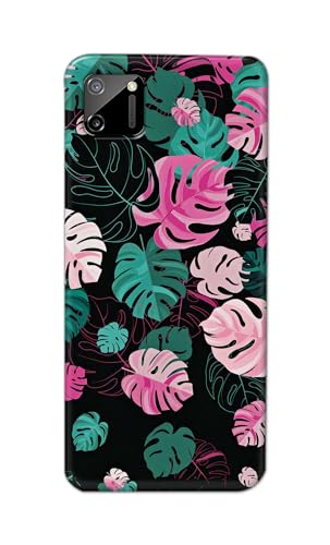 Image of Printed Hard Back Cover for Realme C11 2020 Back Cover (Seamless Leaves) -190724(EA)