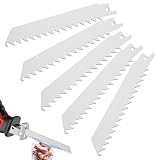 Lot de 5 lames de scie à os, 152 mm, en acier inoxydable, pour os et viande, pour couper l...