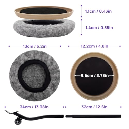 JEFURE 3-in-1 Furniture Sliders, Multi-Surface Furniture Movers with 8 PCS 4.8" Carpet Sliders, 4 PCS Hard Floor Socks and Reusable Heavy-Duty Moving Pads for Easy Floor Safe Furniture Moving by JEFURE - Image 2