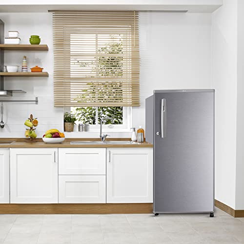 Image of LG 190 L 2 Star Direct-Cool Single Door Refrigerator Appliance (?GL-B199ODSC, Dazzle Steel, Fast Ice Making, 2022 Model)
