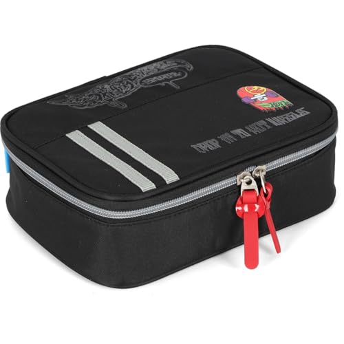 Estojo Box, Luxcel, Hot Wheels, Preto