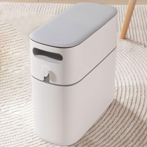 Cubo de basura para baño pequeño que soluciona los malos olores en espacios reducidos 4
