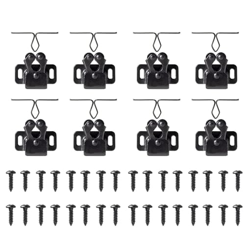 �Ƌ�p�h�A�X�g�b�p�[ �A���e�B�[�N���F �H��I�L���r�l�b�g�h�A���[���[���b�` �c�C���_�u���L���b�` �X�g���C�J�[�ƃl�W�t��(Black Nickel 8pcs)