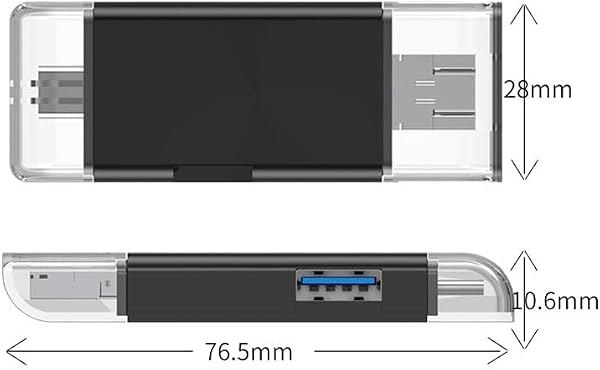 WODHAZNC USB3.0 Card Reader Type-c Android Mobile Phone Computer Multi-Function OTG2. SD/TF/U Disk - 4
