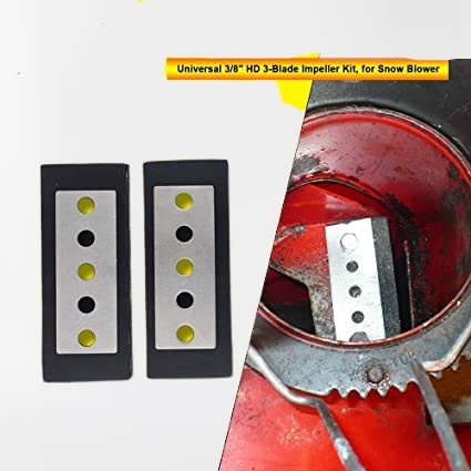 Giltswift 3/8\" 3-Blade Snow Blower Impeller Modification Kit 2 Stage Chute Cab Universal Wrench Well Drilling Egg Tool Strips Machine Outdoor Blades