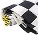 Racing Decorations 25PCS Black & White Checkered Flags and 20 Checkered Racing Flags Balloons