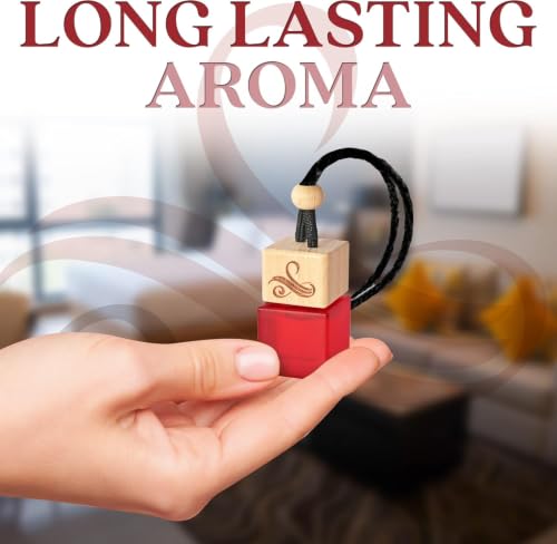 Image of Car Air Freshener for Women - Inspired by Black Op!.um - Long Lasting Luxury Inspired Diffuser - Hanging Wooden Car Scent Perfume with Vent Clip - Odor Eliminator - Diffuser Scents 8ml by Perfa