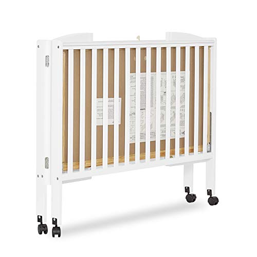 Dream On Me, Full Size 2-In-1 Folding Stationary Side Crib, White #TOP6