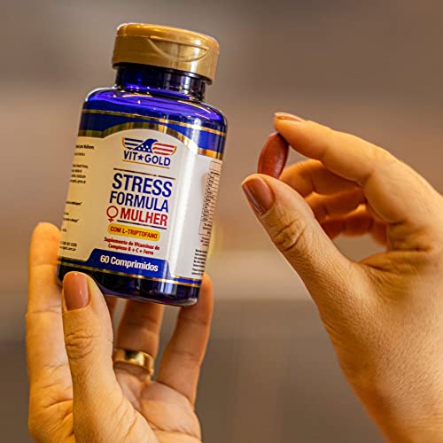 Stress Formula Mulher com L-triptofano Vitgold 60 comprimidos