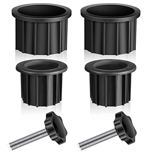 6 pcs Patio Umbrella Base Parts, Plastic Parasol Stand Replacement Parts, Wearproof Umbrella Base Bracket Hole Ring Cover & M8 Screws for Most Beach Backyard Balcony Umbrella Hole