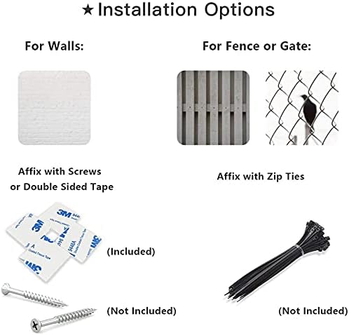 Miniatura 5 de FENGYIN ART - Señales de advertencia de pastor alemán, cartel de cuidado con el pastor alemán, letrero de cuidado con el perro, agujeros