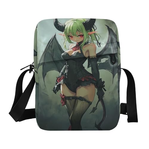 Sexy Little Devil Anime Girl men's messenger bag men shoulder bag Women's Purses Adjustable Strap for School Shopping