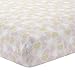 Lambs & Ivy Baby Love Heart Fitted Crib Sheet, Pink/Gold/White, 28" x 52"
