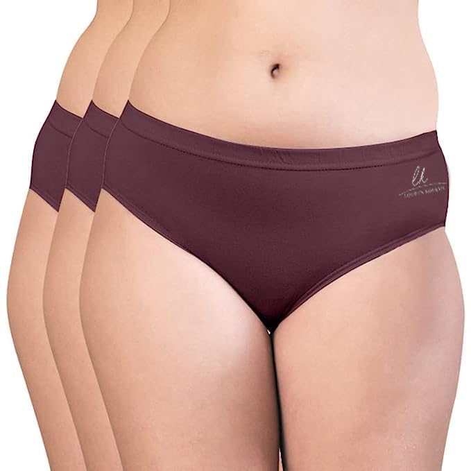 Image of Mid Rise Hipster Panties Pack of 3 | Panties for Women Combo Pack - PED1001