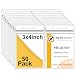 Fushing Pack of 50 Clear Plastic Vertical Badge Holders, Name Tag Holders, Card Holders (L)