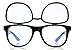 Alternative Imagination Double Diffraction Glasses for Rave Lights, Holiday Lights - Black Frame
