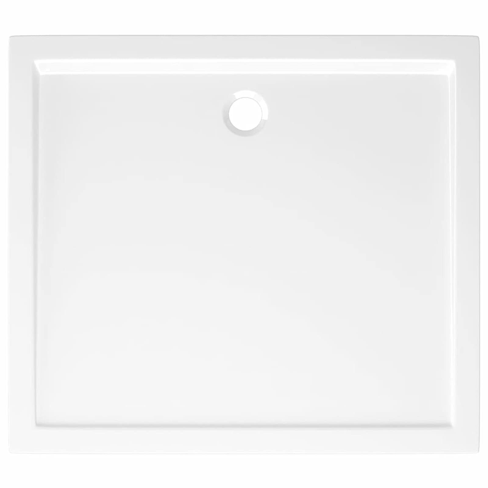 Plato de Ducha Rectangular Blanco ABS 80x90 cm Inodoro Completo Cabina Ducha