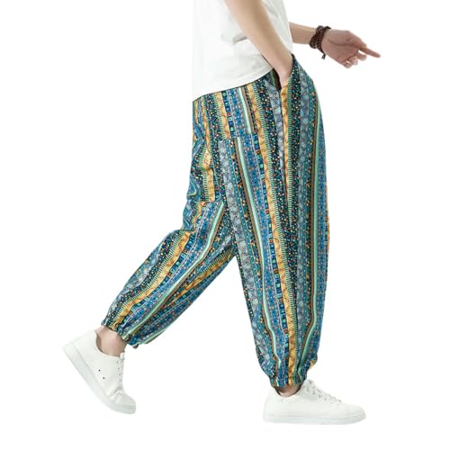 Sarouel lanterne d'été style asiatique ethnique pour homme