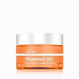 CREMA DE VITAMINA C 50 ml | Gel Crema diaria con Protección Solar | Antioxidante, Revitalizante e Iluminadora | Textura Ligera y Sin Aceites | Hecho en España | Natysal