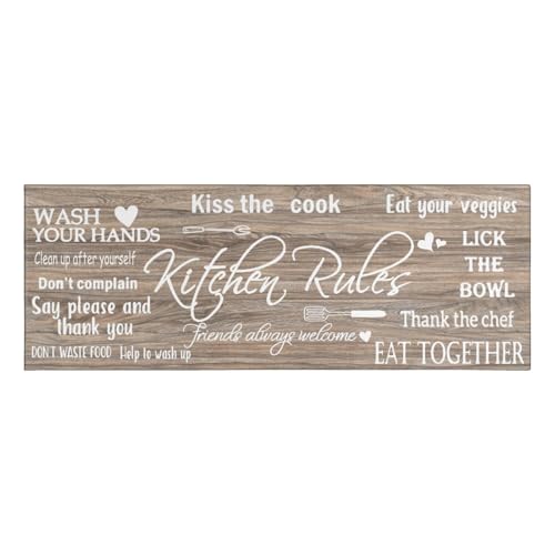 Farmhouse Kitchen Area Rugs Non Slip Kitchen Rugs and Mats Washable Kitchen Mats for Kitchen Floor Mat Carpet Runner Area Rug for Hallway Laundry Decor 17"x47"