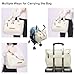 FHELAD Tote Diaper Bags, Baby Diaper Handbag with 15.6 Inch Laptop Compartment, Travel Diaper Bag with Insulated Pocket Ideal for Baby Registry (Beige)