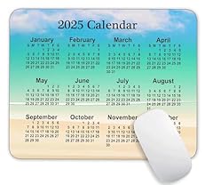 2025 Calendar Blue Sky Background