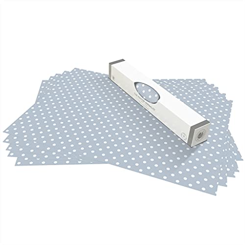 The Master Herbalist UNSCENTED & Wipe Clean Drawer Liners in a SAGE Green Polka DOT Design | Perfect for Kitchen Drawers, All Shelves, Cupboards & Cabinets | Made in The UK