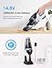 Homasy Handheld Vacuum Cordless, 8Kpa Hand Vacuum with Powerful Cyclonic Suction, Portable Vacuum Cleaner with Long Lasting up to 30mins (Wet&Dry, 3H Charging) for Pet Hair, Dust,Gravel,Home Cleaning