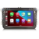 【Carpaly & Android Auto & DSP】✔ Verbinden Sie Ihr iPhone per Bluetooth / Ihr Android-Telefon per USB mit diesem Autoradio, um unterwegs auf GPS, Anrufe und Musik von Mobiltelefonen zuzugreifen, integrieren Sie Ihr Telefon nahtlos zur Verwendung auf dem großen Bildschirm. Machen Sie Ihr Fahren einfacher und sicherer. ✔ Eingebauter digitaler Soundprozessor, 30-Band-Real-EQ-Auswahl, 5-Soundeffekt-Anpassung, genießen Sie das ultimative Audioerlebnis.