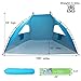 Easy Set Up Portable Sun Shelter Beach Tent Camping Shelter, 9ft Large Tent for Family, UV Protection,Blue