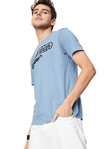 Image of Max Men Printed Slim Fit Crew Neck T-Shirt