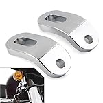 PHINDICE-Motorcycle-Front-Touchless-Tie-Downs-Bracket-Mount-1-Pair-for-Harley-Touring-Street-Glide-FLHX-Road-King-FLHR-Road-Glide-FLTR-Electra-Glide-FLHT-Chrome-Aluminum