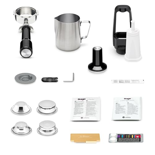Sage - The Dual Boiler - Kaffeemaschine mit manuellem Milchaufschäumer und Dual-Boiler System - Mit Timer und Temperaturkontrolle - 2200 W, max. 15 Bar, Espresso- & Dampfboiler - Schwarzer Trüffel 8 Sage - The Dual Boiler - Kaffeemaschine mit manuellem Milchaufschäumer und Dual-Boiler System - Mit Timer und Temperaturkontrolle - 2200 W, max. 15 Bar, Espresso- & Dampfboiler - Schwarzer Trüffel