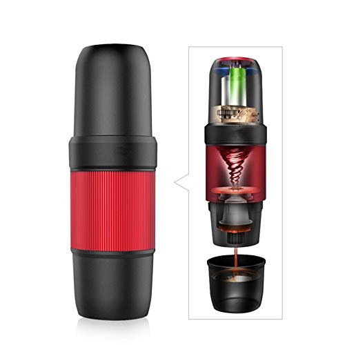 KELUNIS Portable Espresso Coffee Machine, 15Bar Pressure Hot And Cold Extraction Automatic Coffee Maker with Foaming Function, Capsule & Coffee Powder Compatible