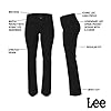 Lee-Womens-Petite-Regular-Fit-Bootcut-Jean Lee Women's Regular Fit Bootcut Jean, Black, 2 Petite