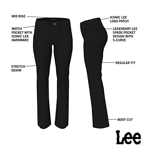 Lee Women's Legendary Mid Rise Bootcut Jean Black 2 - Image 7