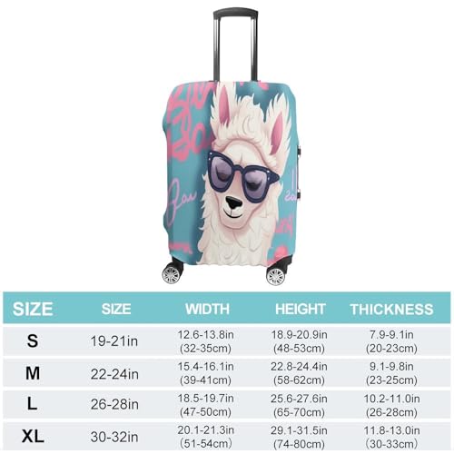 Cool Liama Travel Luggage Cover Washable Anti-scratch Suitcase Protector Dustproof Protective Cover Case for Wheeled Luggage Fits 19-32 Inch Luggage2