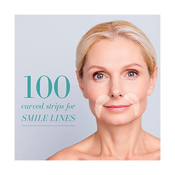 BLUMBODY Face Wrinkle Patches - Anti Wrinkle Facial Patches to Smooth Smile Lines - Non-Silicone Face Patches Wrinkles Tape for Fine Wrinkles between Eyes & Face - For Overnight Wrinkle Use