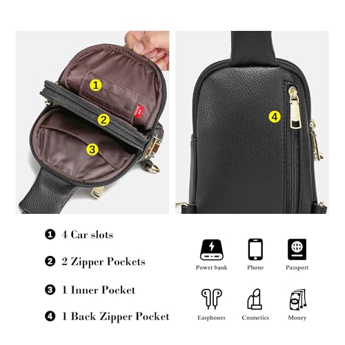 Image of INICAT Lightweight Small Crossbody Sling Bag for Women | Mini Travel Purse,Multi-pocket with Card Slots,Durable Vegan Leather,Everyday Carry