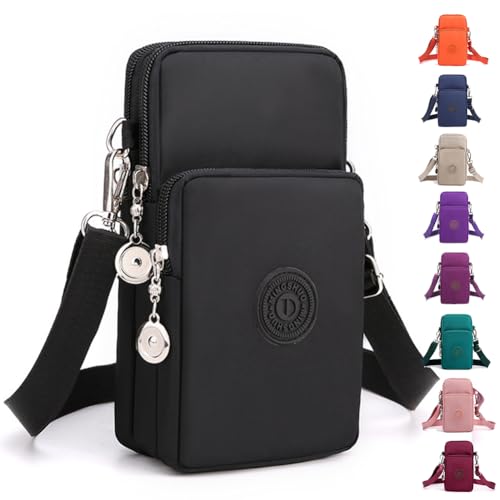 Pequenas bolsas transversais para mulheres, mini bolsas de celular carteiras de pulso bolsa de ombro bolsa de braço bolsa de viagem, Preto, Small, Bolsa transversal pequena