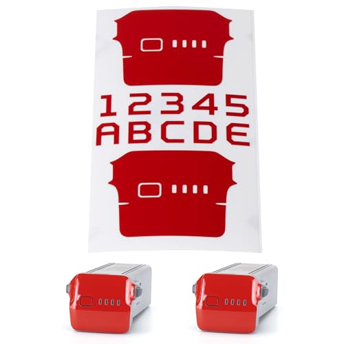 WRAPGRADE Skin Stickers Compatible with DJI Air 3 | Two Batteries (Super RED)