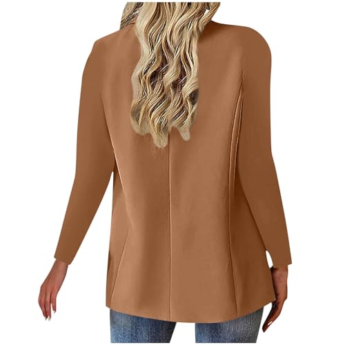 Blazers for Women 2025 Fashion Long Sleeve Business Casual Outfits Single-Breasted Dressy Jackets Work Outfits2