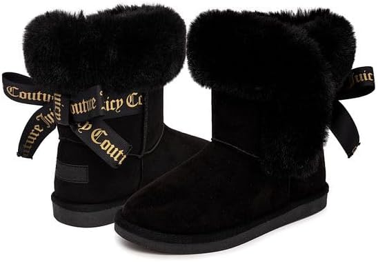 Juicy Couture Girls Winter Boots Warm Insulated Fashion Booties Mid Calf Outdoor Snow Boot for Toddler/Little Kid/Big Kid - Image 5