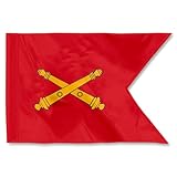 Fyon Custom Artillery Branch Field Artillery Guidon flag US army FA Guidons Personalize Flags Double sided 3ply 20x27inch Banner (Sleeve)