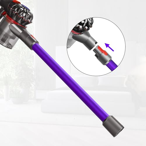RUKHOOL Verlängerungsrohr für Dyson V15 V11 V10 V8 V7 Saugrohr Ersatzteile Rohr Zubehör Staubsaugerrohr Teleskoprohr Schnellspanner Verlängerungsstange, 73cm