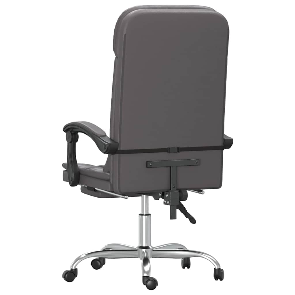 Sedia da ufficio con funzione massaggiante e schienale regolabile in altezza, in ecopelle, girevole, con braccioli e rotelle per un comfort ergonomico in casa e sul posto di lavoro per PC