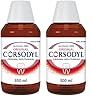 Corsodyl Antibacterial Mouthwash, Original Alcohol Free, Prevents Gum Disease & Treats Bleeding Gums, 300 ml (Pack of 2)