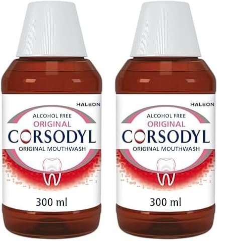 Prevents Gum Disease & Bleeding Gum Treatment, Antibacterial Mouthwash, Original Alcohol Free, 300 ml (Pack of 2)