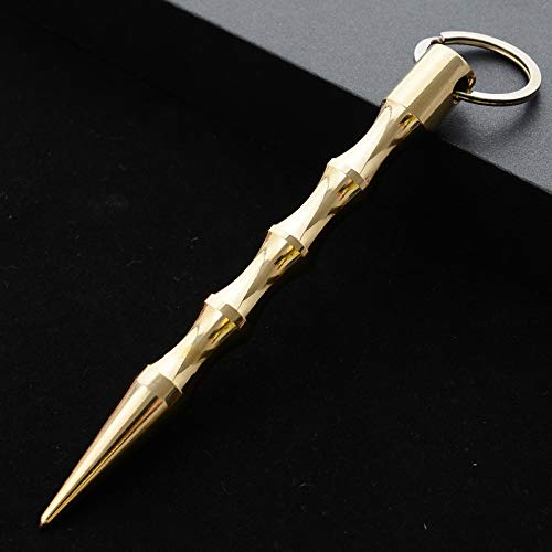 Voller Messing Kubotan Selbstverteidigung, Schlagring, Schlüsselanhänger, Kugelschreiber